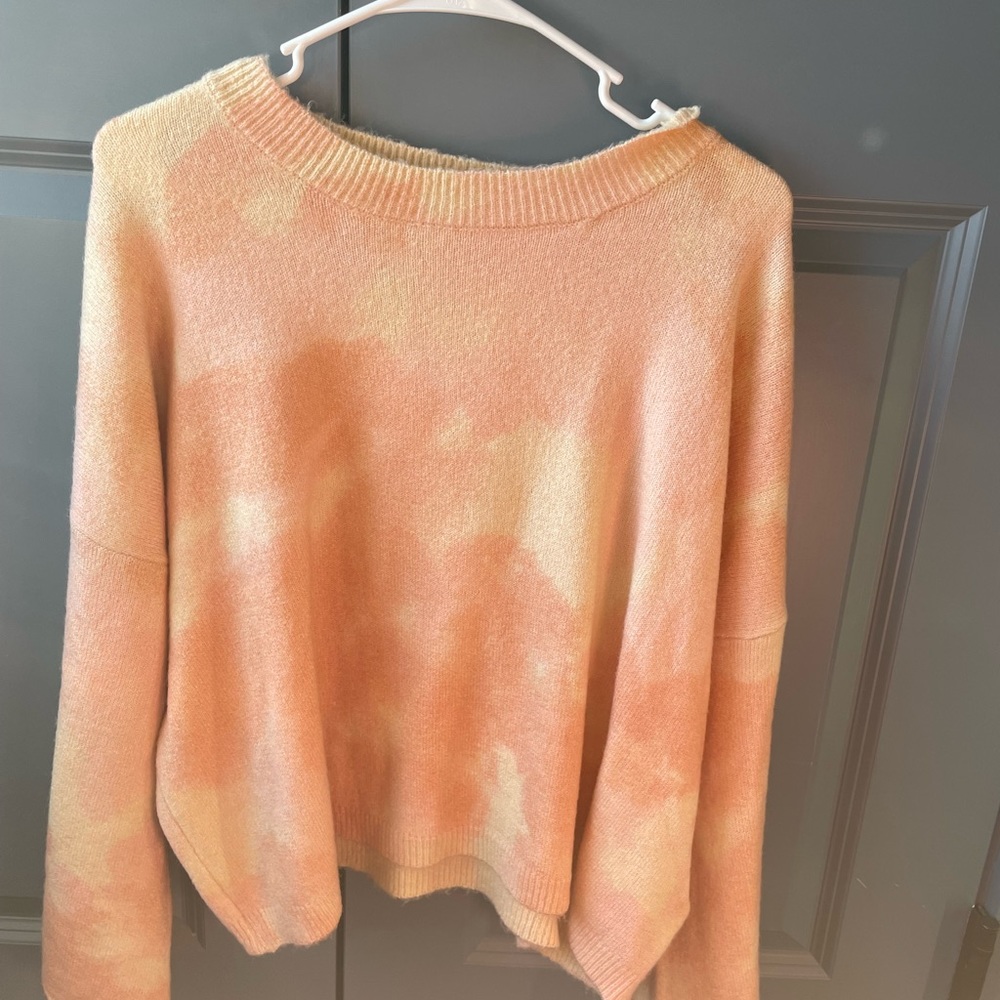 coco and jamieson francesca’s collections bell sleeve sunset sweater